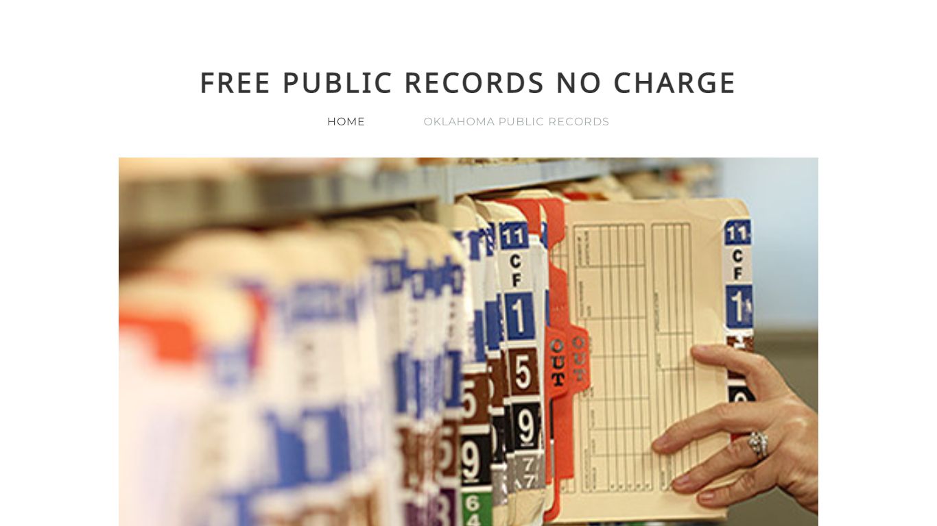 Free Public Records No Charge